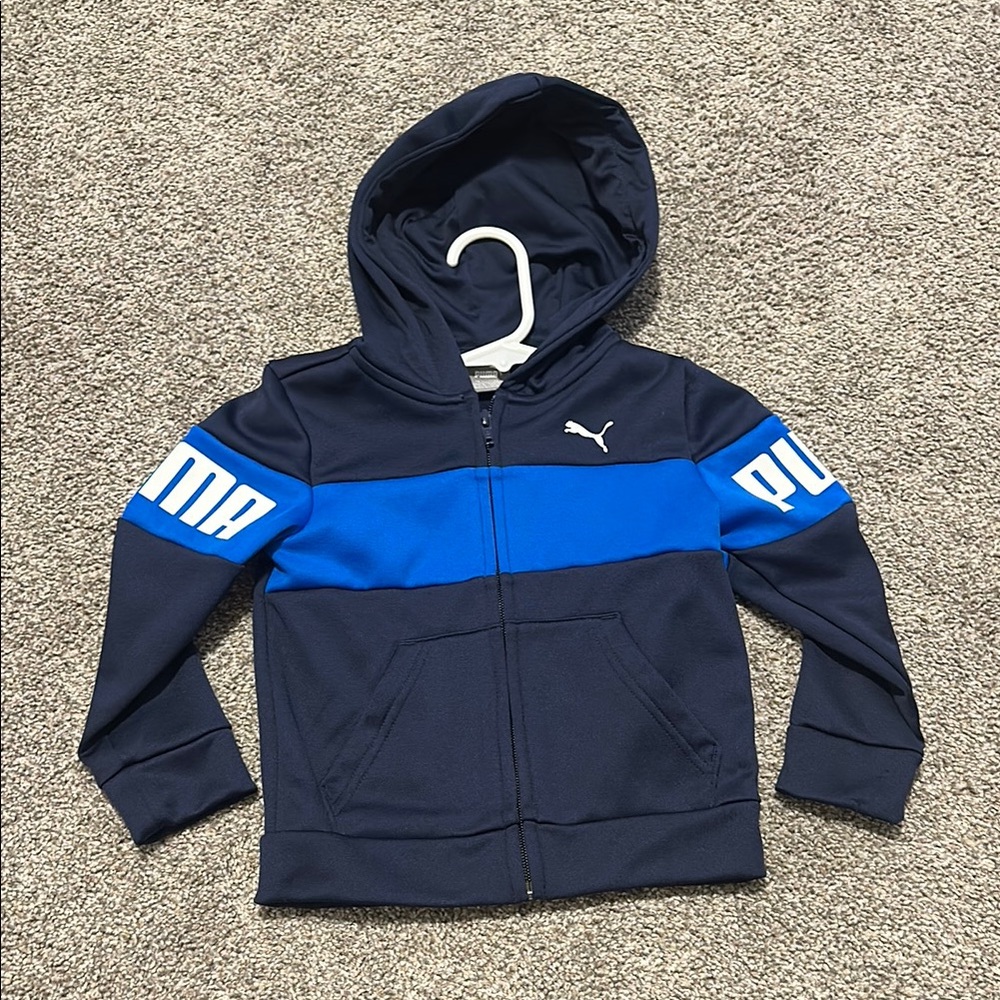 PUMA Kids Navy Blue Hoodie